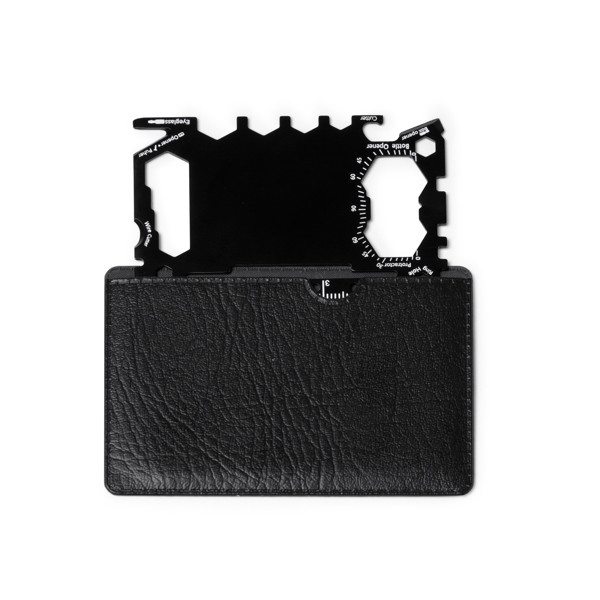 Multiherramienta personalizada de acero inoxidable 17 funciones con funda de PU