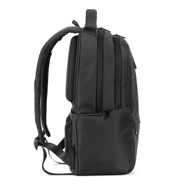 BOSTON SOLID. Ruksak za laptop (17") izrađen od 150D najlona s 2 podstavljena pretinca