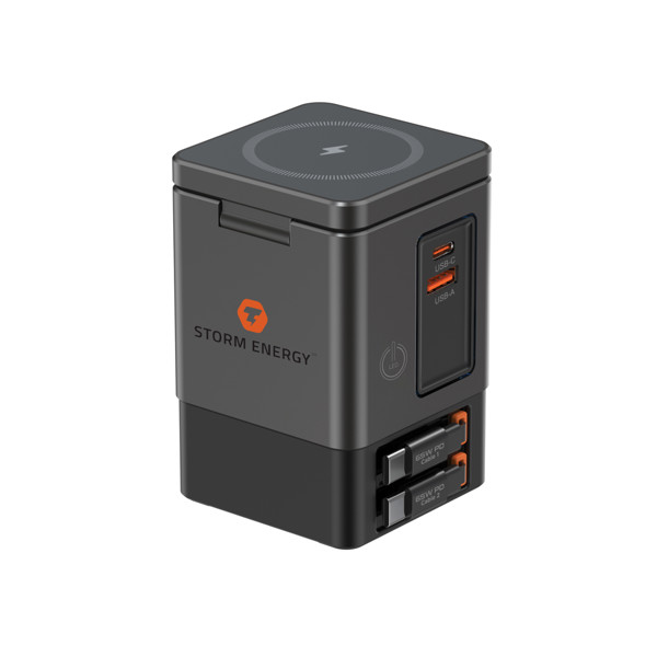 Urban Vitamin Sacramento 105W GaN Charger mit einz. Kabeln