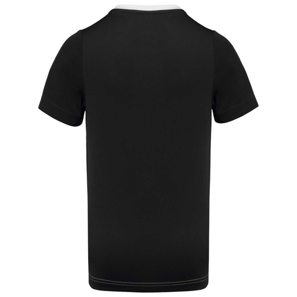 Men's Eco-Friendly Two-Tone Sport T-Shirt - White / Black / S