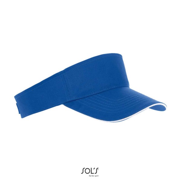 Sol's Ace - Unisex Visor - Royal Blue / White