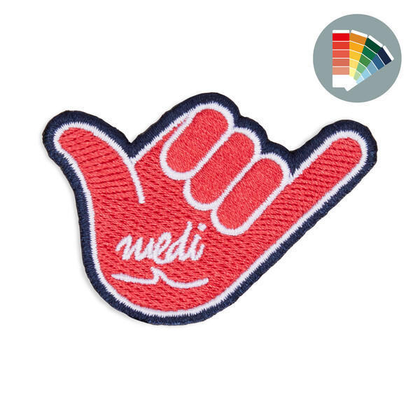 Embroidered patch with laser-cut border - 10cm / 3M adhesive