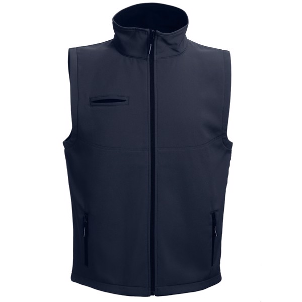 THC BAKU. Unisex softshell vest - Navy Blue / XL