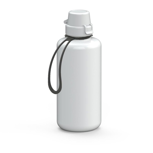 Gourde "School" Transparente Incl. Attache, 1,0 L