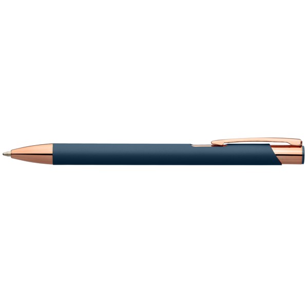 Stylo Crosby Softy Rose Gold - Bleu marine / Jet d’encre 4 couleurs