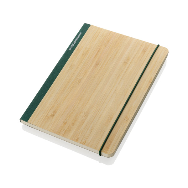 Carnet de notes A5 en bambou Scribe - Vert