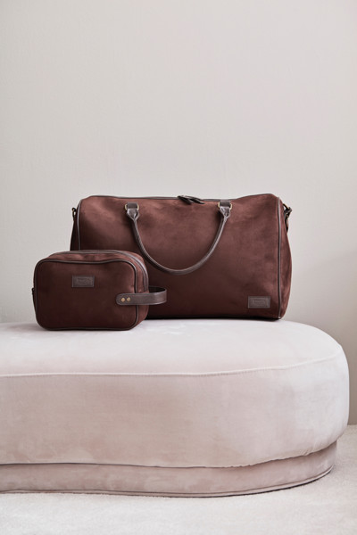 Vinga Hunton washbag polyester, 260x180x100 mm - Brown
