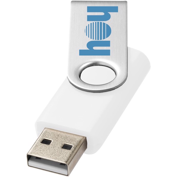 USB 8 GB Hvid / Sølv