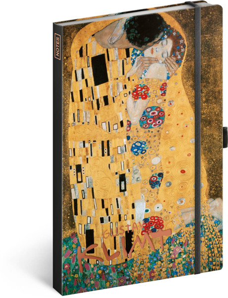 Notique Notes Gustav Klimt Linkovaný, 13 x 21 cm
