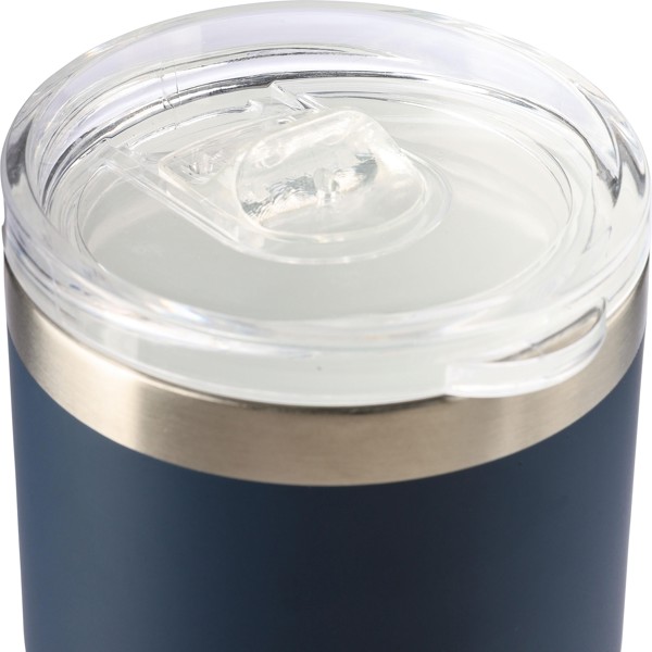 Recycled stainless steel double-walled travel mug (350 ml) Ayen - Grey