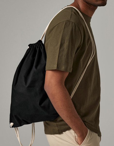 Recycled Cotton Gymsac - Black / ONE SIZE