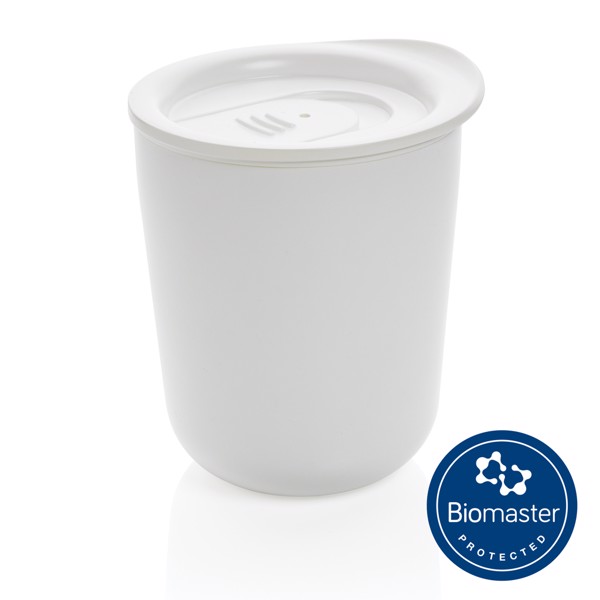 Taza de café antimicrobiana simplista - Blanco