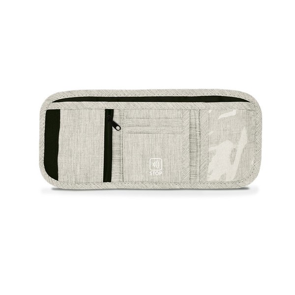 PORTE-MONNAIE PORTE-CARTE PORTE-FEUILLE DE VOYAGE - Gris