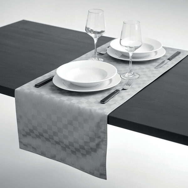 Chemin de table en polyester Spice - Gris