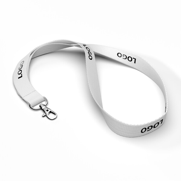 Corn starch screenprint lanyard - 20mm width / Metal carabiner