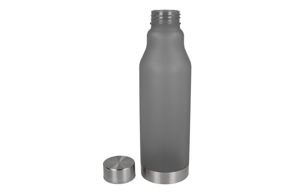R-PET bottle frosted 600ml - Ecru / Black