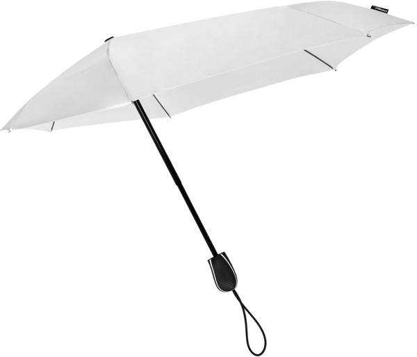 STORMaxi - Parapluie pliant tempte arodynamique - Manuel - Impermable au vent -  90 cm - Blanc
