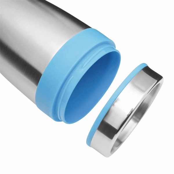 Isolierbecher Lungo - Blau / Silber