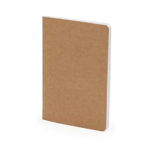 Personalised A6 recycled cardboard notebook with ruled pages