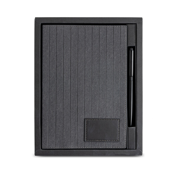 Coffret Davda, Bloc-Notes A5, Stylo À Bille, Coffret Cadeau - Noir