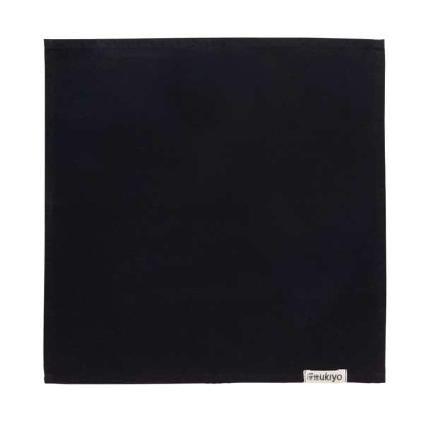 Set de 4 serviettes de table Ukiyo en rcotton 180gr Aware™ - Noir