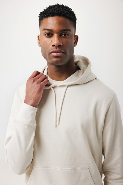 Iqoniq Rila Lightweight Hoodie aus recycelter Baumwolle - Ivory White / XXS