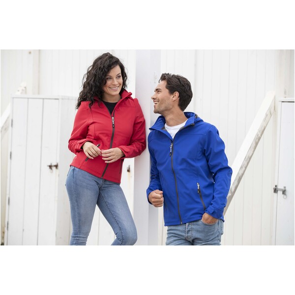 Langley men's GRS recycled softshell jacket - Black / S