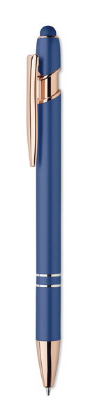 Stylo en aluminium recyclé Scribble - Bleu