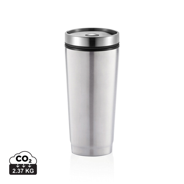 Kozarec Xd Collection 350 ml, pokrov na gumb - Silver