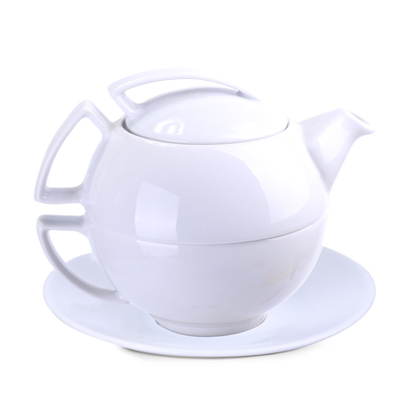 Porcelain tea set, 220 ml cup, 340 ml pot