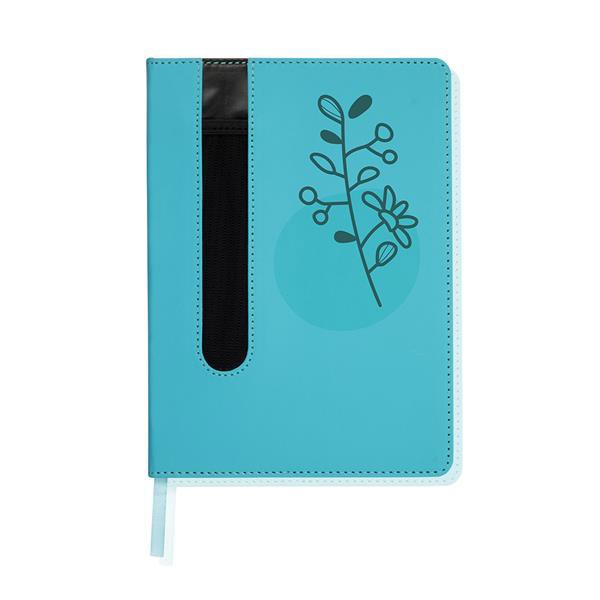 Bloco De Notas A5, Com Capa Em Pu E Porta-Esferográfica - Vermelho