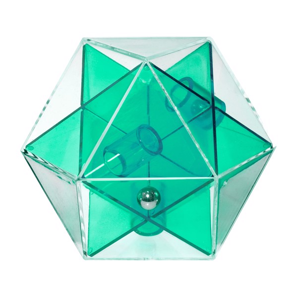 Pussycat Geduldspiel "Dymaxion One" - Transparent-Grün