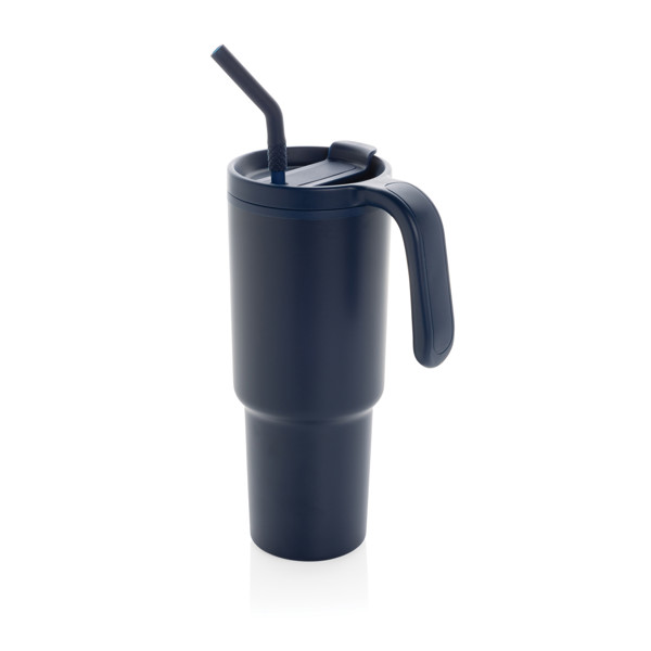 Mug 900ml en acier certifié RCS Graphic - Bleu Marine