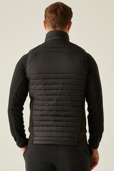 Navigate Hybrid Bodywarmer - Black / Orange Pop / M