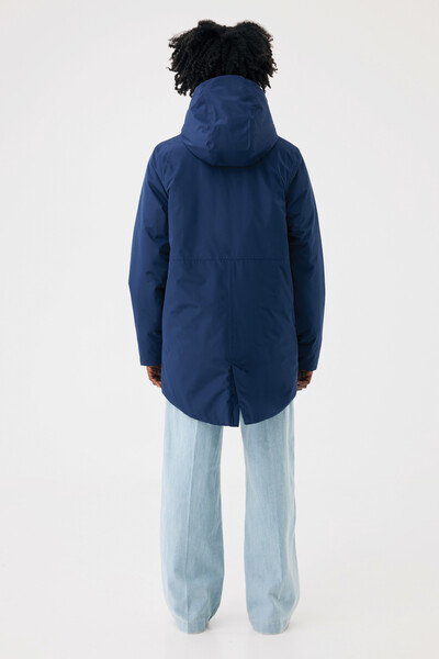 Parka en polyester recyclé IQONIQ Thelon - Bleu Marine / XXL