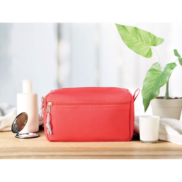New & Smart cosmetic bag, 600D polyester, 210x130x80mm - White