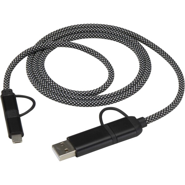 SMART 65W 100 cm RCS recycled magnetic 5-in-1 charging cable