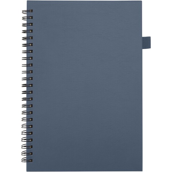 Liss A5 recycled plastic hard cover spiral notebook - Ocean Blue