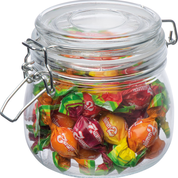 Lockable storage jar, 400 ml CORDULA - Transparent