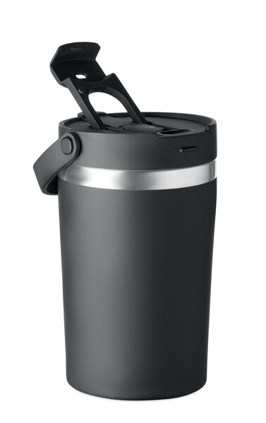 Dvojstenný pohár 350 ml Cozycup - Čierna