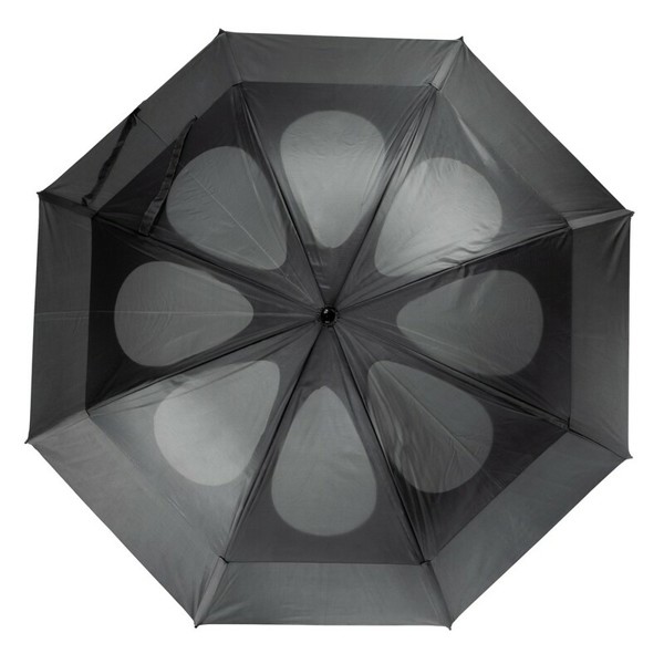 Windproof manual umbrella - grey