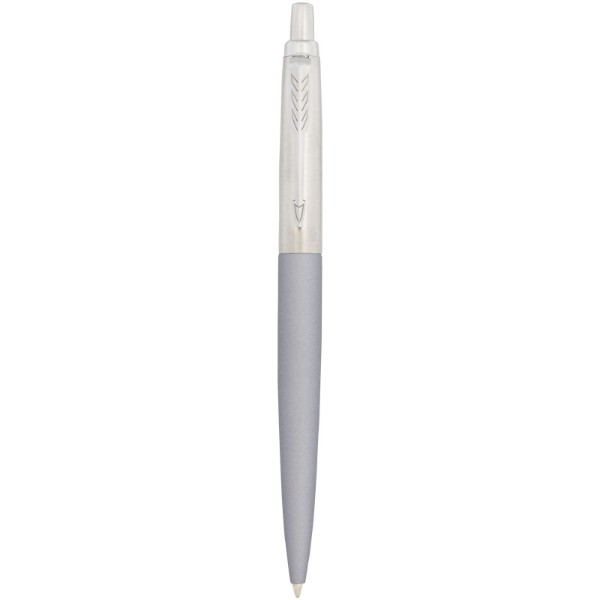Parker Jotter XL matt mit Kugelschreiber mit Chromverzierung (blaue Mine) - grau