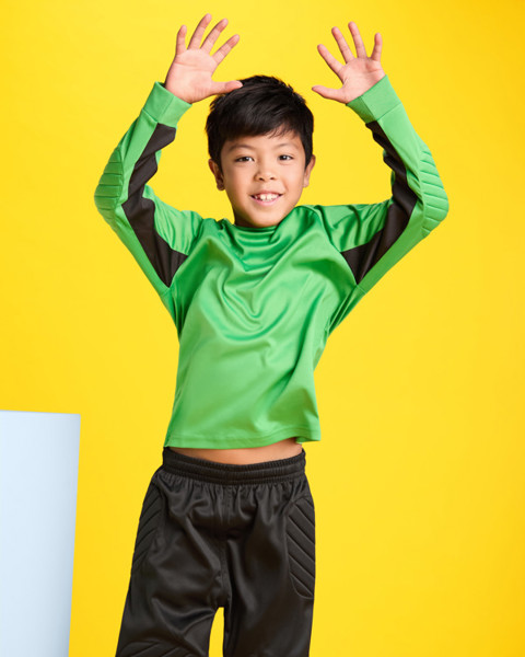 Camiseta Porto - Negro/ Amarillo Fluor / 2XL