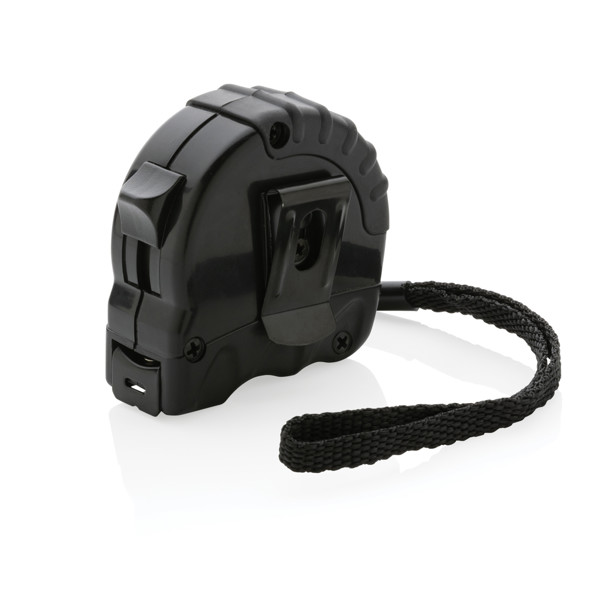 Mètre ruban 3M/16 mm en plastique recyclé RCS - Noir