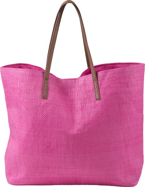 Laminated nonwoven (180 gr/m²) beach bag - Pink