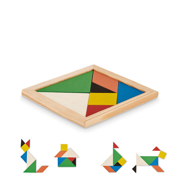 MB - Tangram puzzle in wood