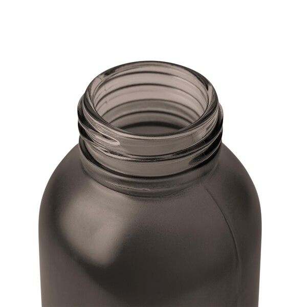 Glass drinking bottle (500 ml) Levi - Black