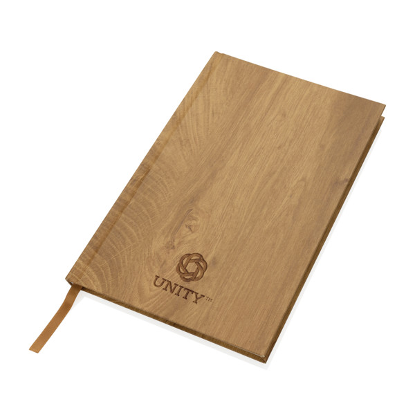 Kavana wood print A5 notebook - Brown