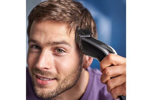 HC7650|Philips Washable cordless hair clipper with accessories - Dark gun metal