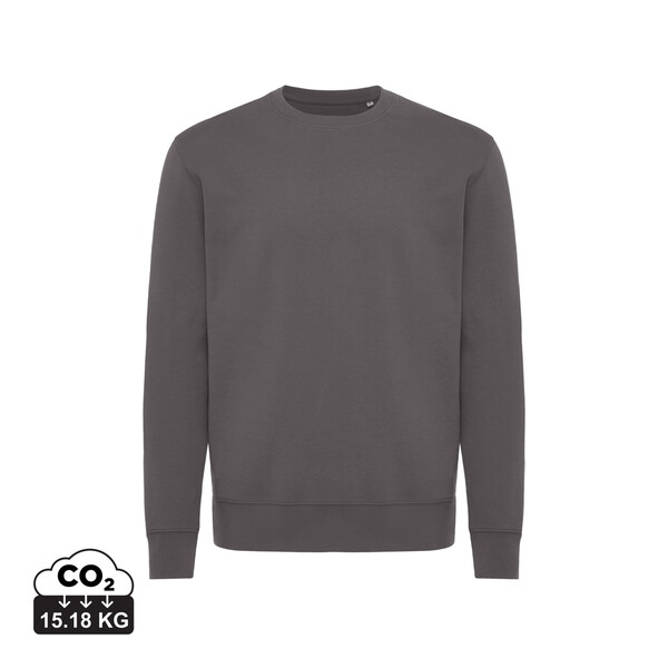 Mikina Iqoniq Kruger relaxed fit z recykl. bavlny - Antracitová / XXL